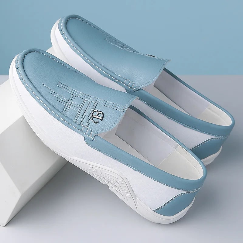Men's Casual Slip on Loafers with Contrast Stitching - Image 2