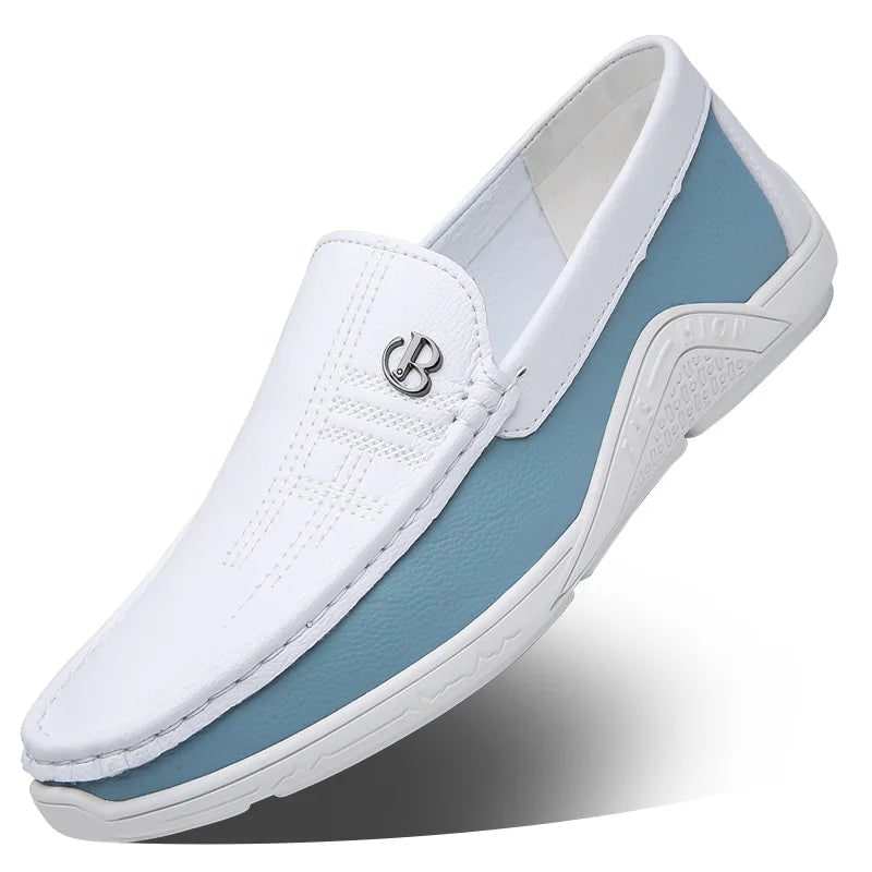 Men's Casual Slip on Loafers with Contrast Stitching - Image 7