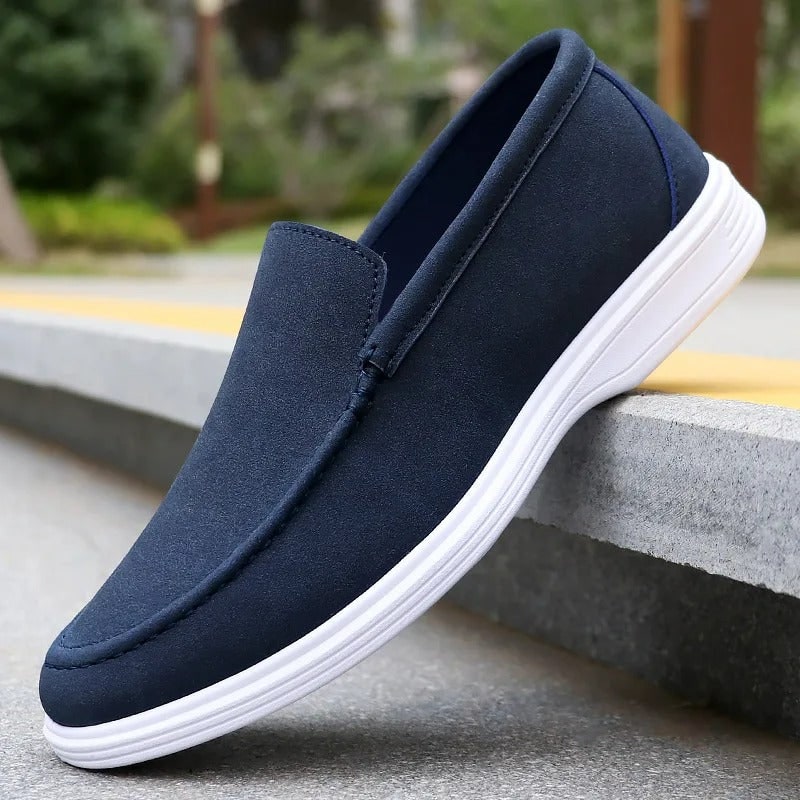 Men's Casual Slip-On Loafers with Faux Suede and Sole - Image 4