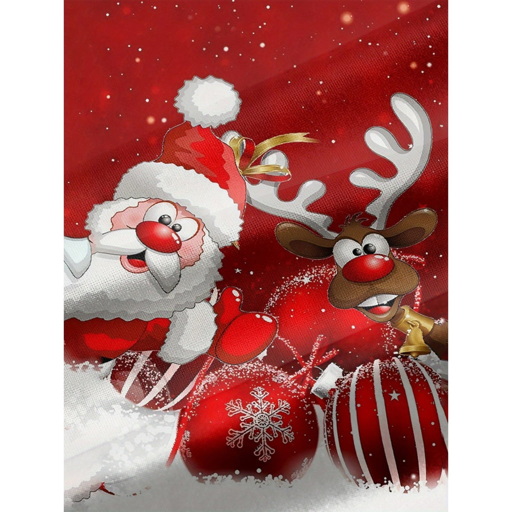 Men's Christmas Crewneck Sweatshirt Long Sleeve with Festive Print - Image 10