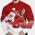 Men's Christmas Crewneck Sweatshirt Long Sleeve with Festive Print - Image 11