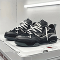 Men's Chunky Low Top Sneakers with Thick Laces Casual - Image 1