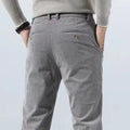 Men's Corduroy Casual Dress Pants Slim Fit Tapered Linen - Image 10