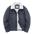 Men's Corduroy Jacket with Sherpa Lining and Trucker Silhouette - Image 4