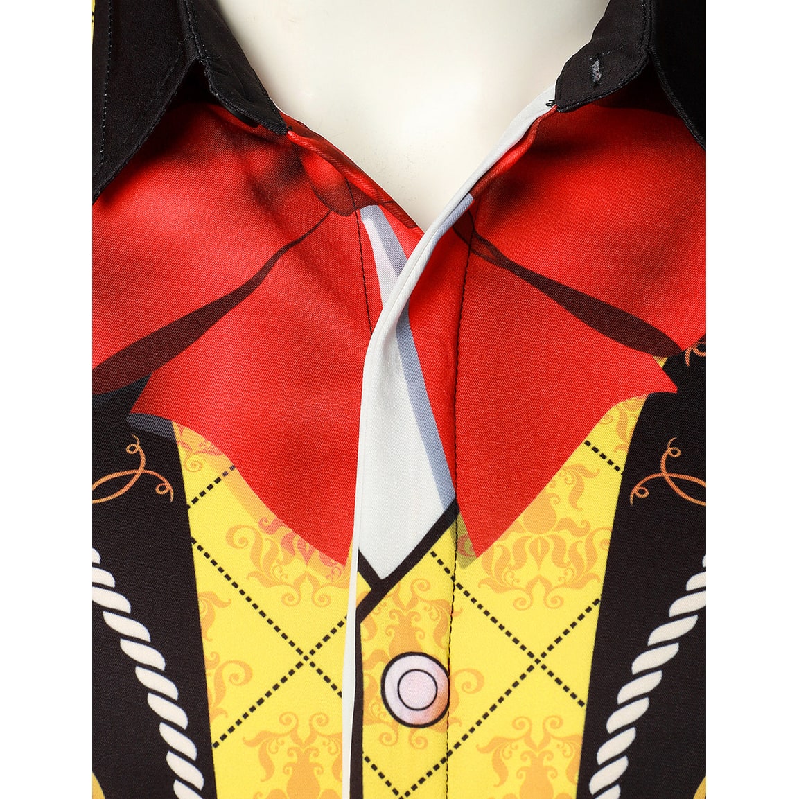 Men's Costume Shirt Button Down Short Sleeve Halloween Party - Image 3