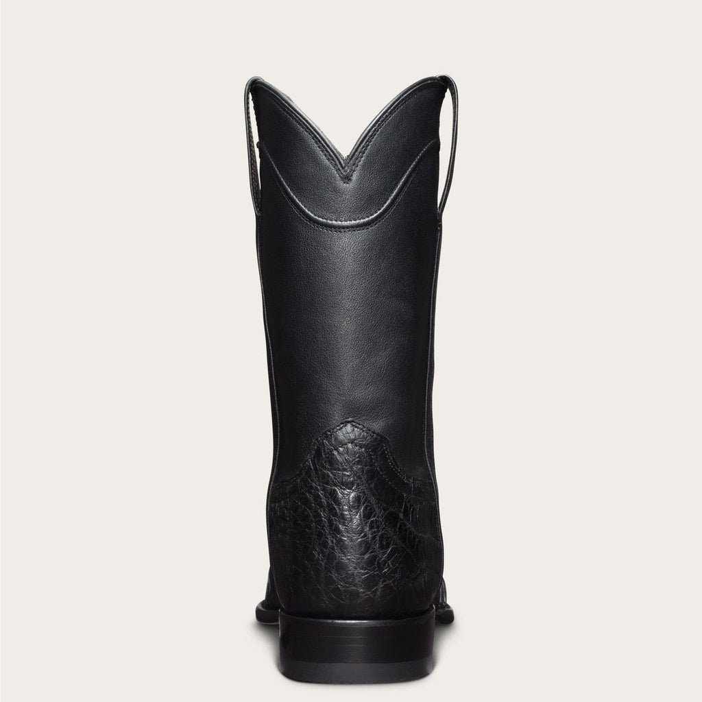 Men's Cowboy Roper Boots Leather Crocodile Embossed Round Toe - Image 6