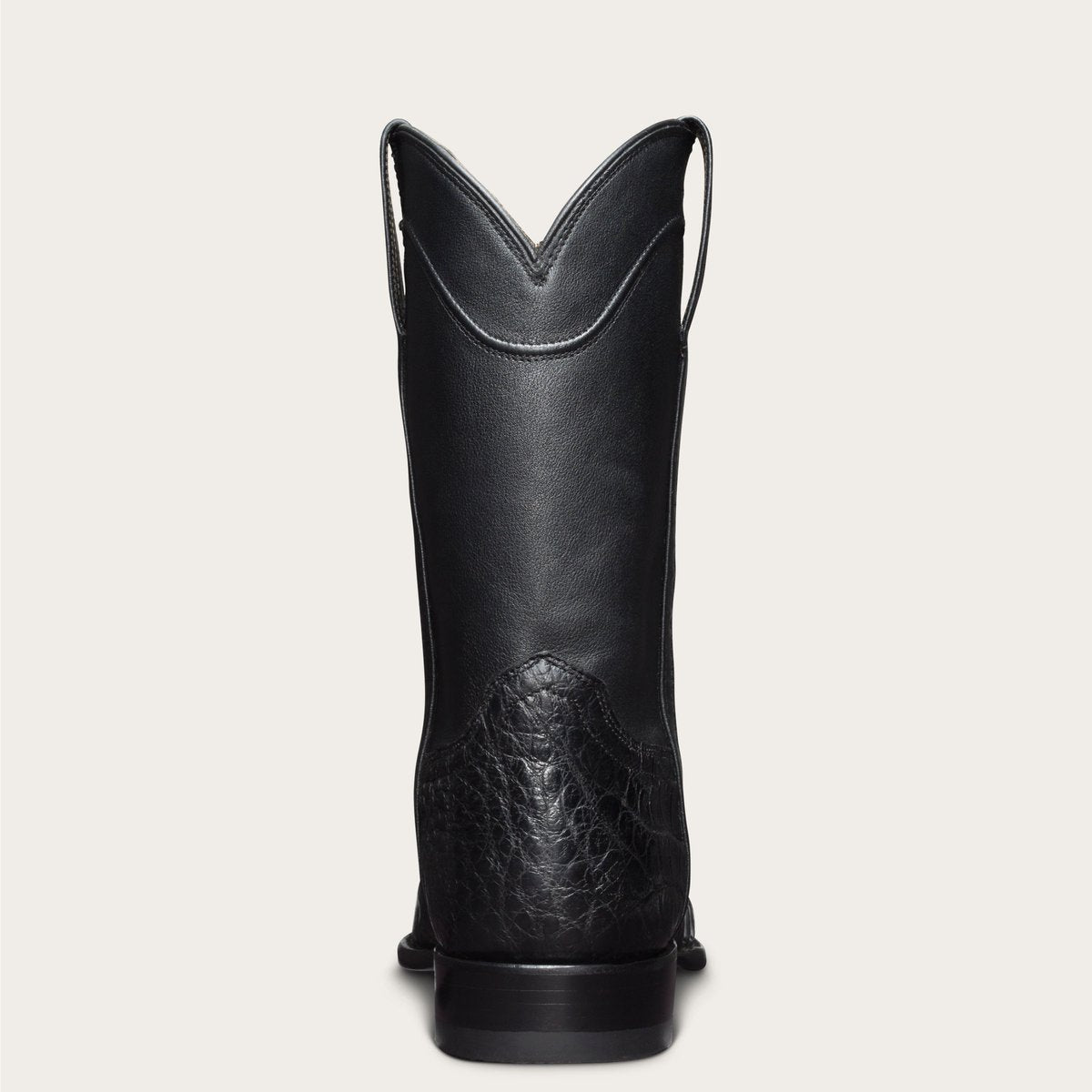 Men's Cowboy Roper Boots Leather Crocodile Embossed Round Toe - Image 6