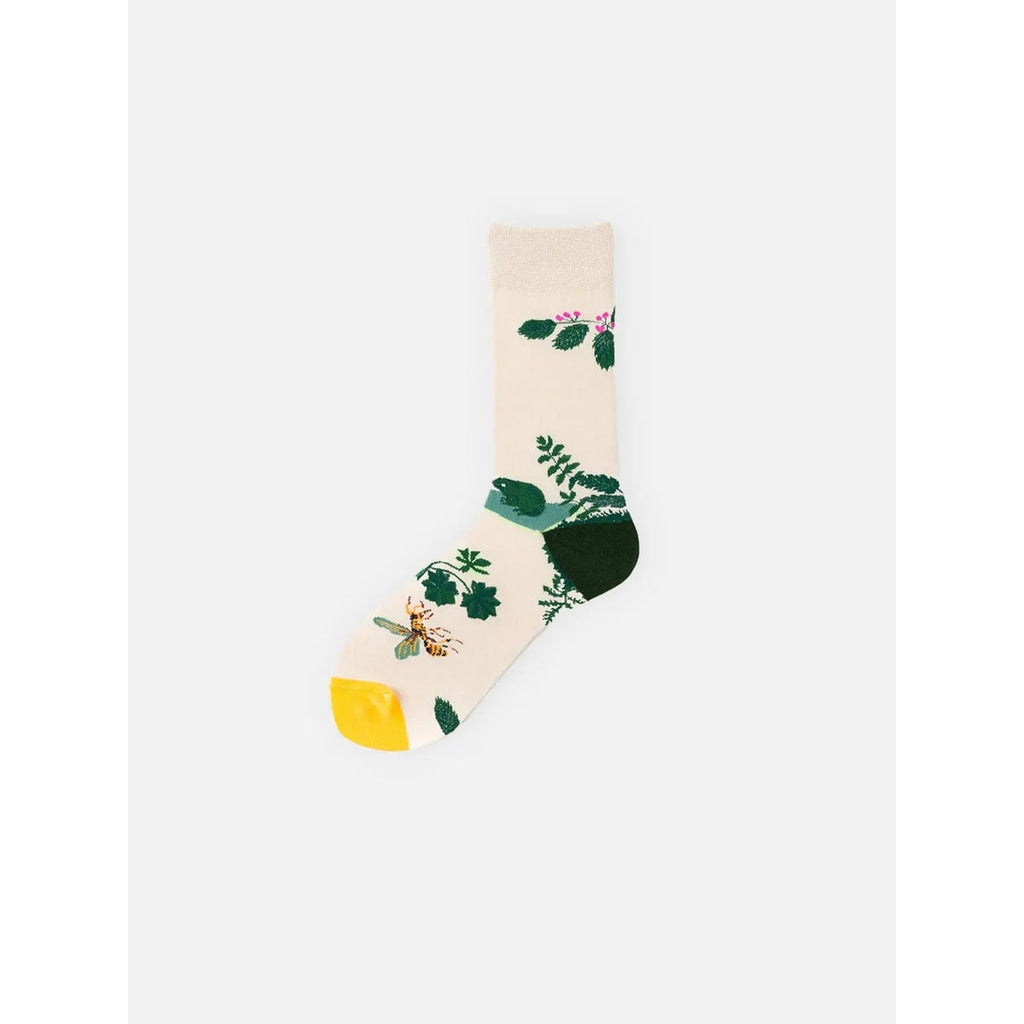 Men's Crew Socks with Animal Print and Novelty Knit Patterns - Image 6