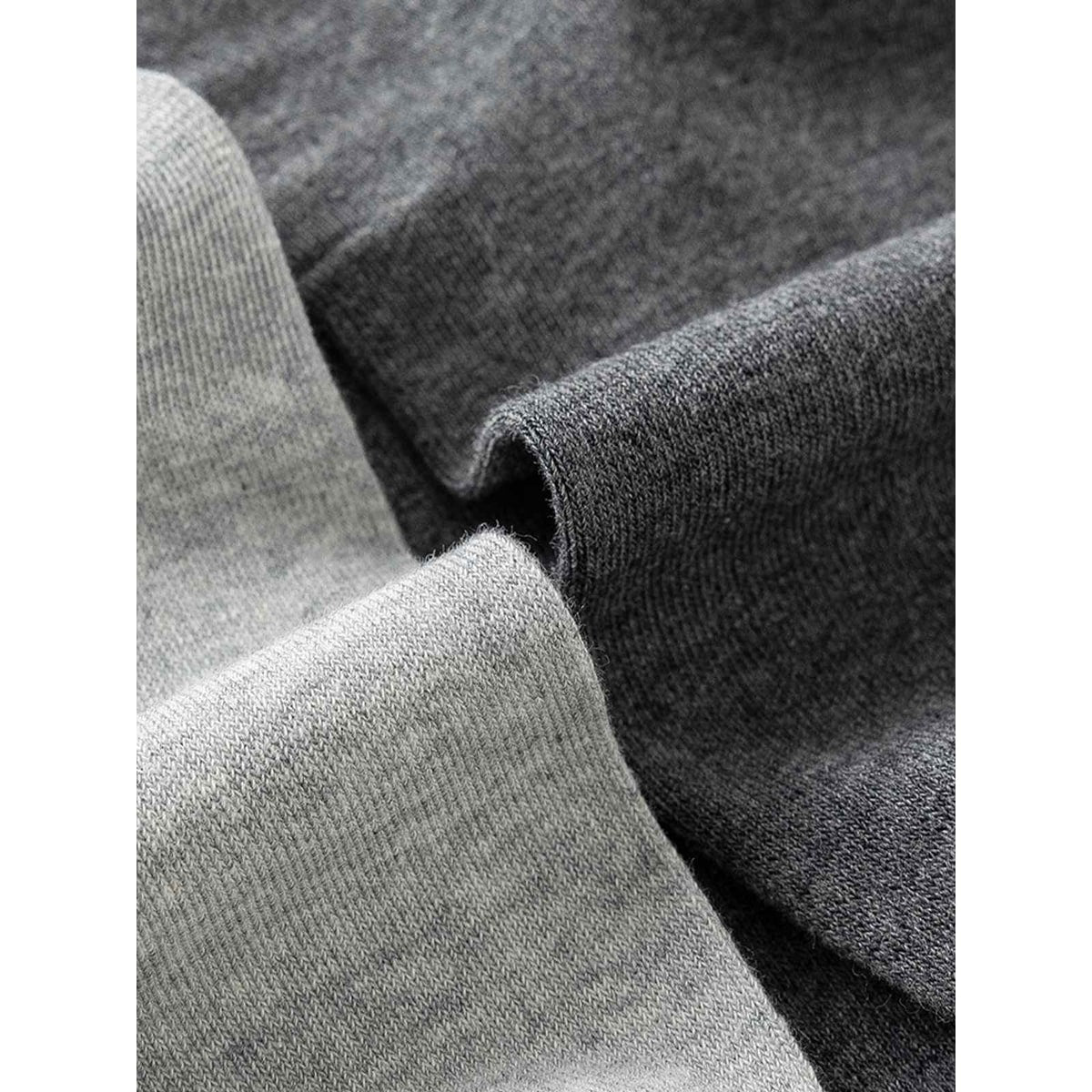 Men's Crew Socks with Ribbed Cuffs and Stretch Knit Cotton Blend 5-Pack - Image 6