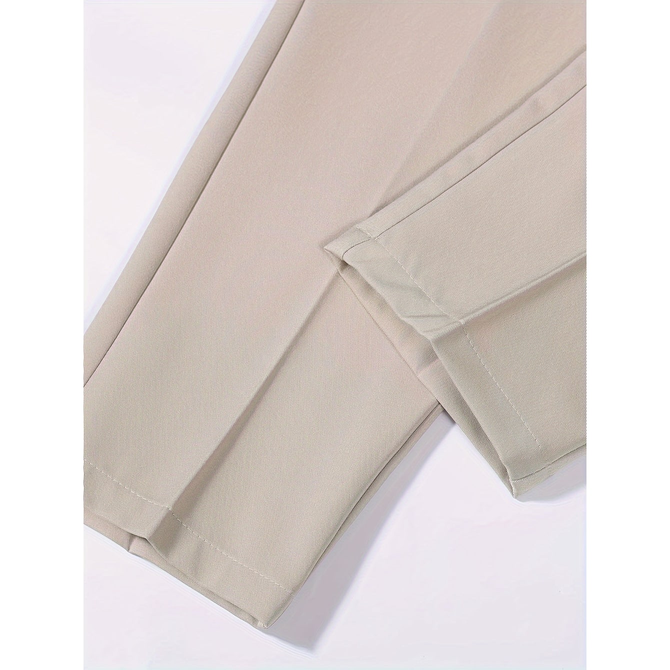 Men's Dress Pants Slim Fit with Pressed Crease and Twill Trousers - Image 4