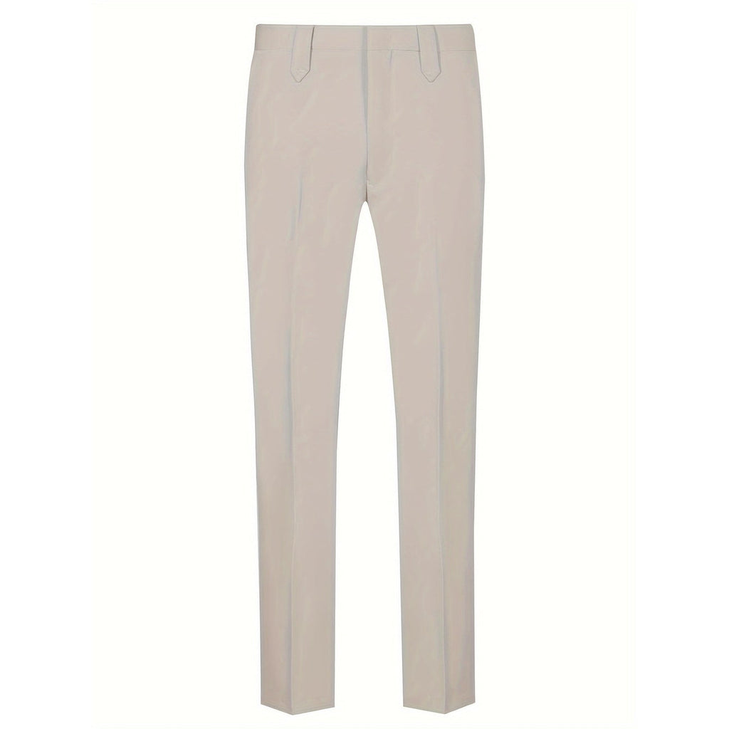 Men's Dress Pants Slim Fit with Pressed Crease and Twill Trousers - Image 5