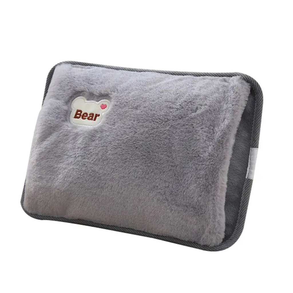 Men's Electric Hand Warmer Rechargeable Heater with Fleece Plush Cover and Pocket Sleeve - Image 5