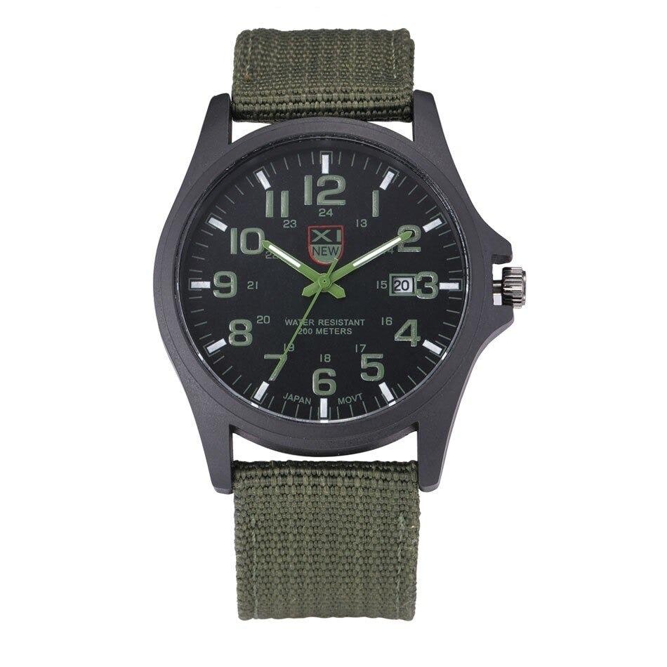 Men's Field Watch with Woven Nylon Strap and Analog Dial for Sport and Outdoor Use - Image 5