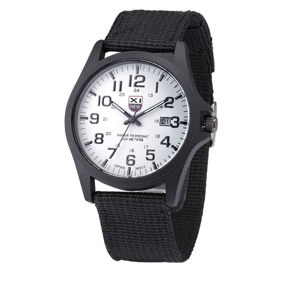 Men's Field Watch with Woven Nylon Strap and Analog Dial for Sport and Outdoor Use - Image 6