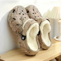 Men's Fleece Lined Clogs Shoes with Adjustable Strap and Grip Sole - Image 1