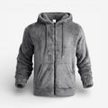 Men's Fleece Zip Up Hoodie Jacket Sweater with Hood and Pockets - Image 1