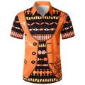 Men's Halloween Button Down Shirt with Spread Collar and Regular Fit Costume Party - Image 1