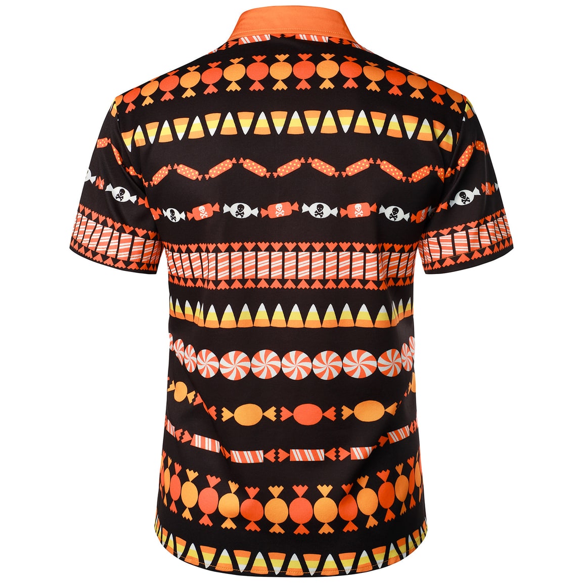 Men's Halloween Button Down Shirt with Spread Collar and Regular Fit Costume Party - Image 2