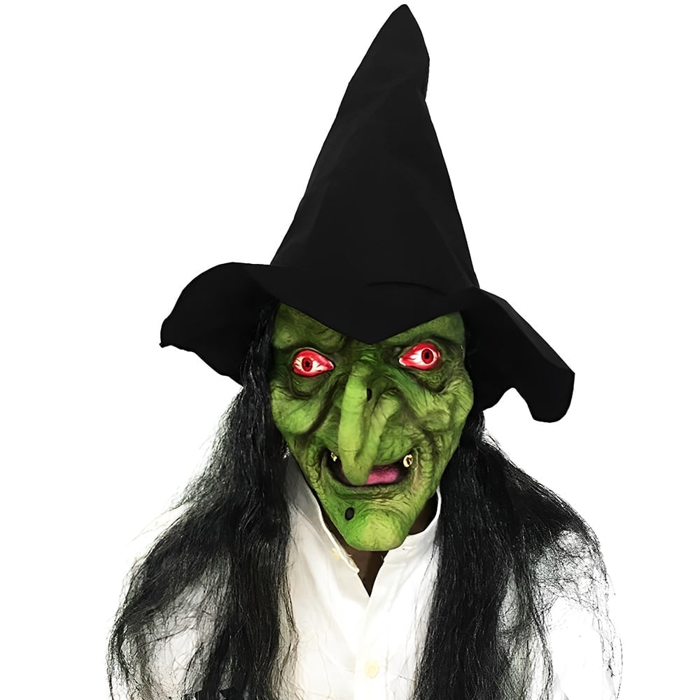 Men's Halloween Realistic Silicone Mask with Faux Hair and Hand-Painted Details - Image 20