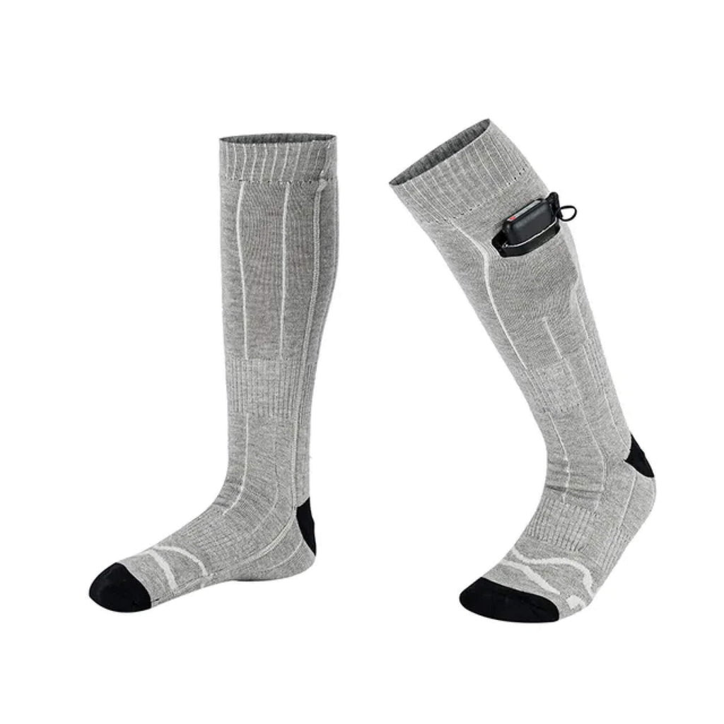 Men's Heated Socks for Winter Warm for Knee-High Ribbed Knit Thermal - Image 6