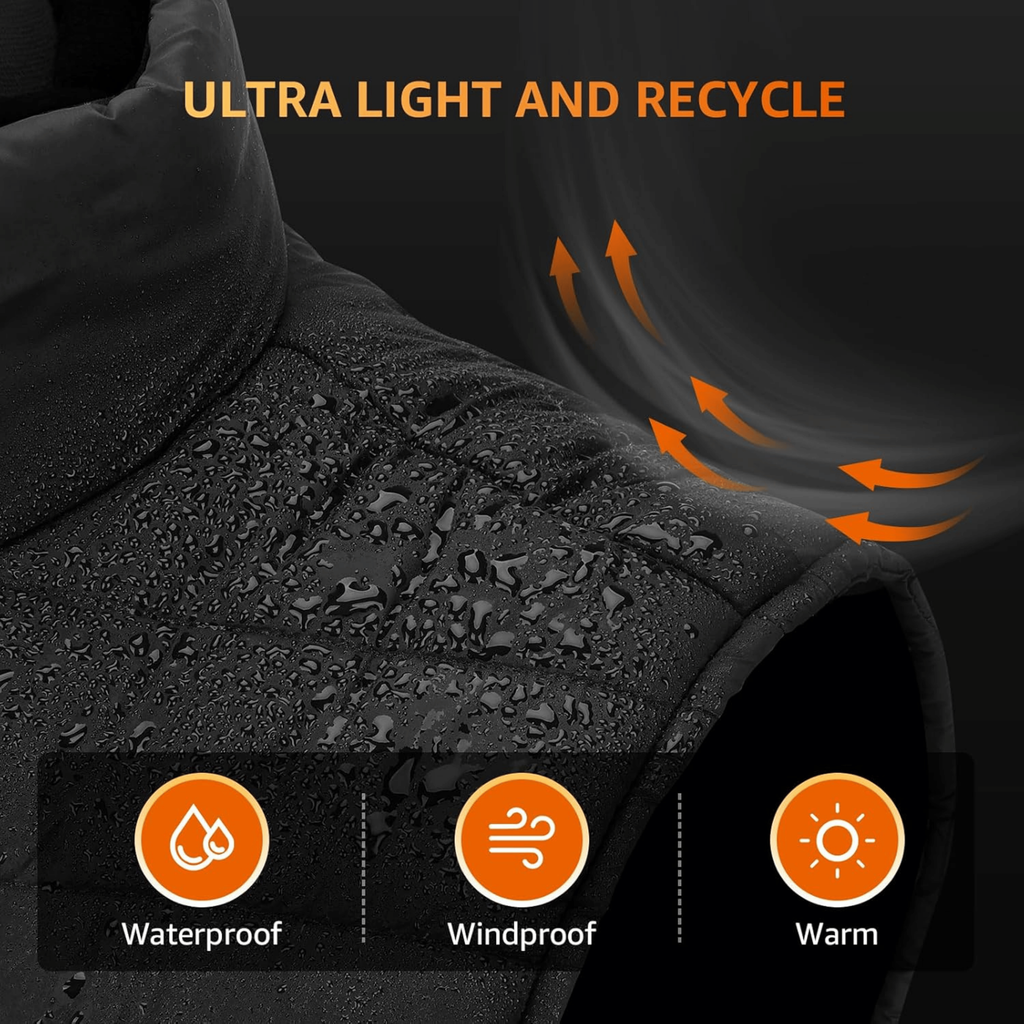 Men's Heated Vest with Rechargeable Battery and Quilted Design - Image 1