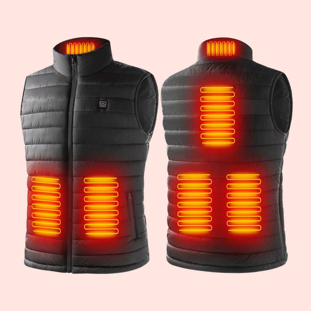 Men's Heated Vest with Rechargeable Battery and Quilted Design - Image 2