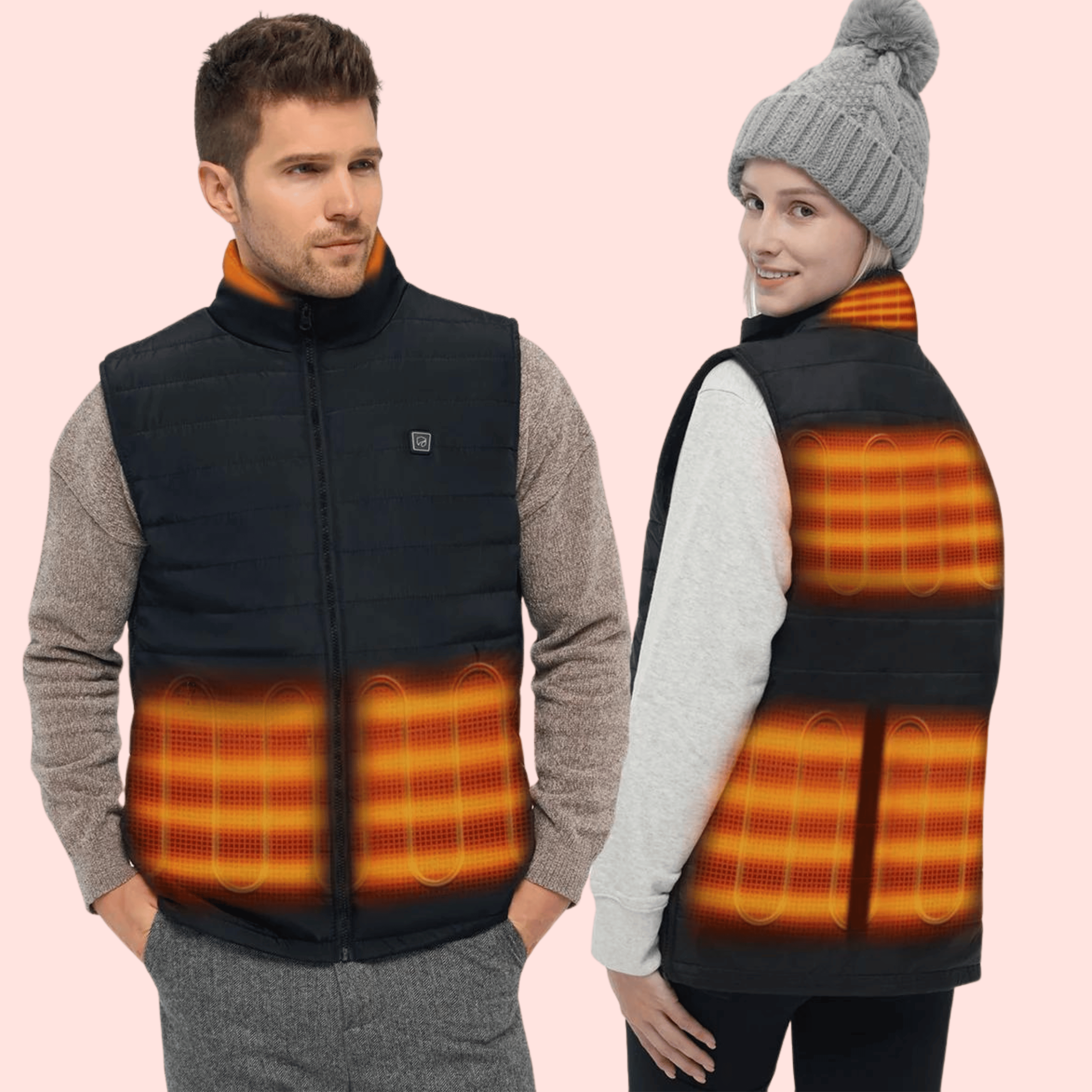 Men's Heated Vest with Rechargeable Battery and Quilted Design - Image 5