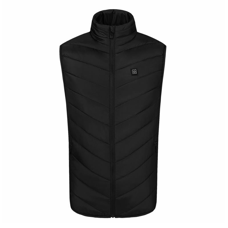 Men's Heated Vest with USB Charging Stand Collar Puffer Sleeveless - Image 3