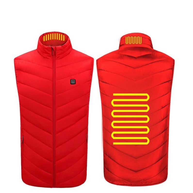 Men's Heated Vest with USB Charging Stand Collar Puffer Sleeveless - Image 5