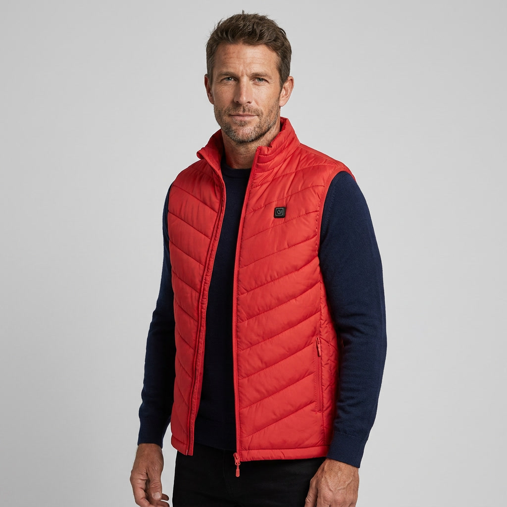 Men's Heated Vest with USB Charging Stand Collar Puffer Sleeveless - Image 6