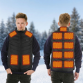Men's Heated Vest with USB Rechargeable Battery Powered Puffer Stand Collar - Image 1