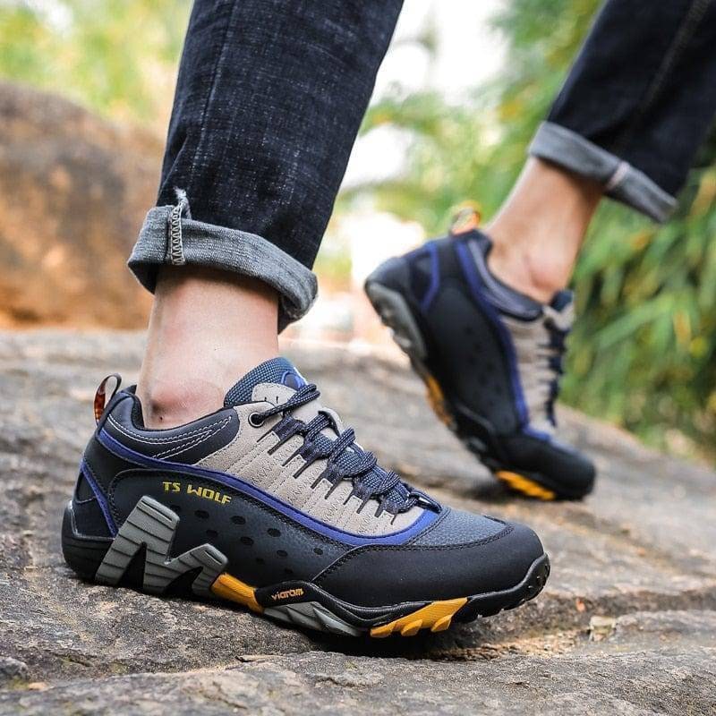 Men's Hiking Shoes with Trekking Grip Sole and Padded Collar for Lightweight Trail Comfort - Image 1