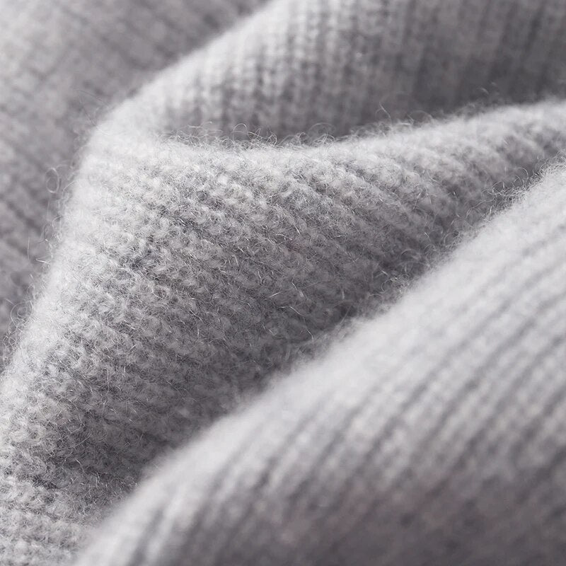 Men's Knit Zip Up Hoodie Sweater with Ribbed Cuffs and Full Closure - Image 3
