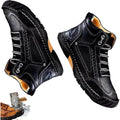 Men's Lace Up Ankle Boots Casual Waterproof Walking with Contrast Stitching - Image 1