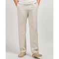Men's Linen Pants Relaxed Fit Straight Leg Trousers - Image 1
