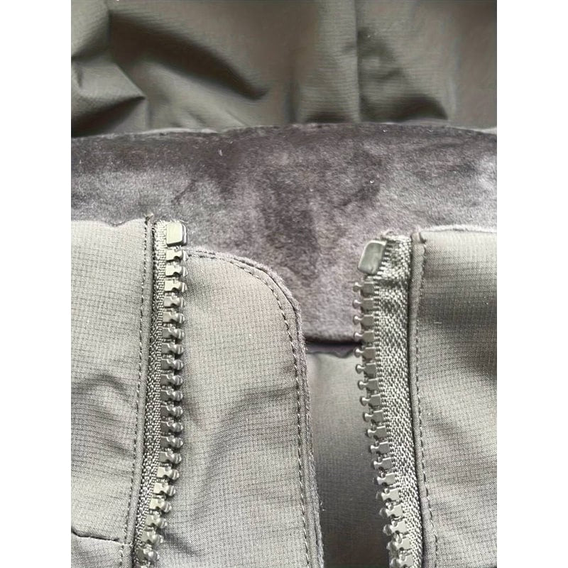 Men's Long Puffer Jacket with Hooded Quilted Design and Thermal Lining - Image 4