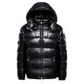 Men's Packable Quilted Puffer Jacket with Hood and Water-Repellent Finish - Image 1