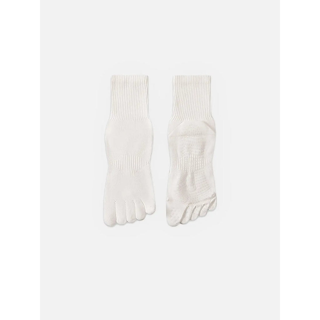 Men's Pilates Yoga Non-Slip Grip Socks with Five-Toe Design and Knit - Image 6