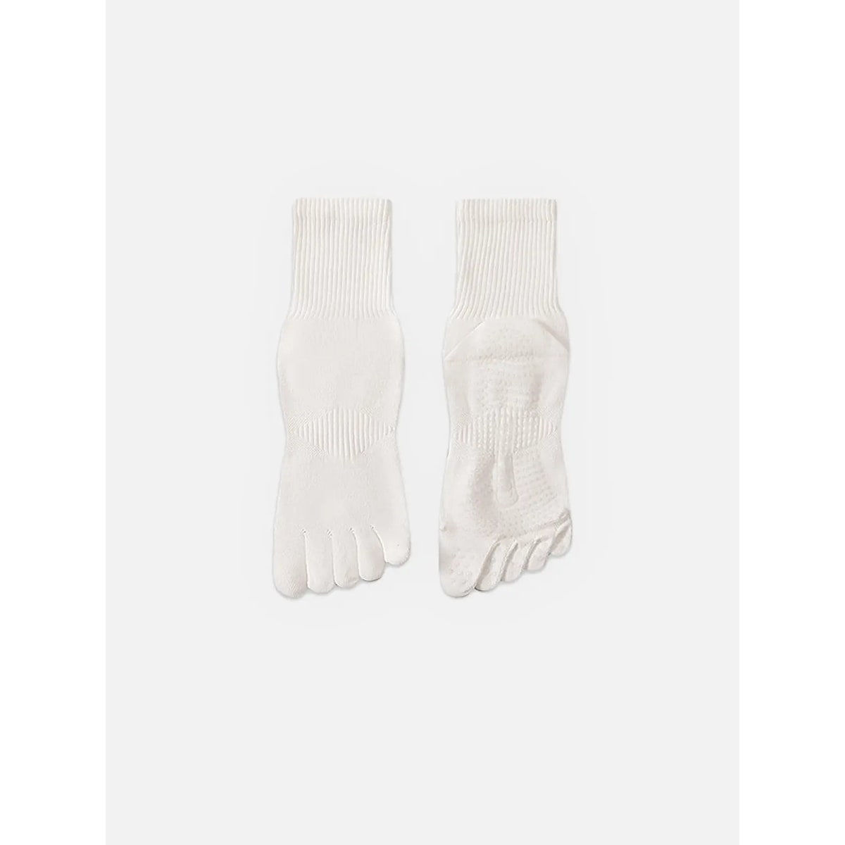 Men's Pilates Yoga Non-Slip Grip Socks with Five-Toe Design and Knit - Image 6