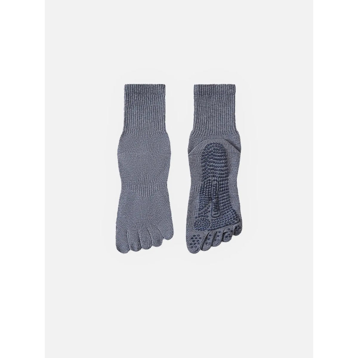 Men's Pilates Yoga Non-Slip Grip Socks with Five-Toe Design and Knit - Image 7