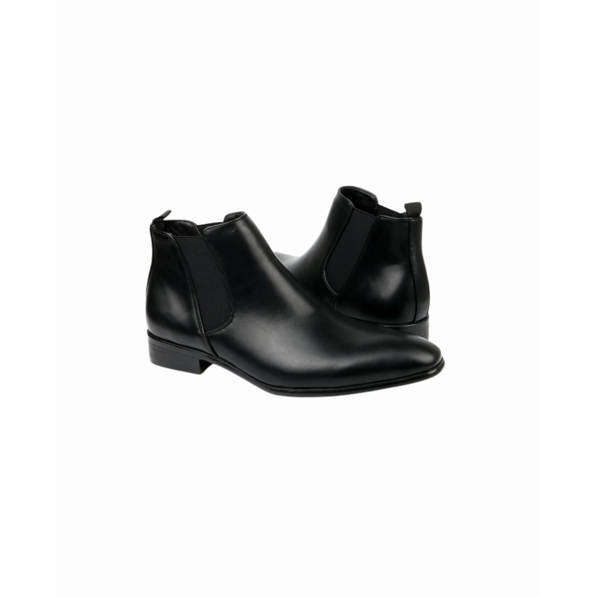 Men's Pointed Toe Chelsea Dress Boots with Elastic Panels Slip-On - Image 2