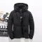 Men's Puffer Jacket with Quilted Design and Adjustable Hooded Winter Coat - Image 6