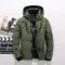 Men's Puffer Jacket with Quilted Design and Adjustable Hooded Winter Coat - Image 7