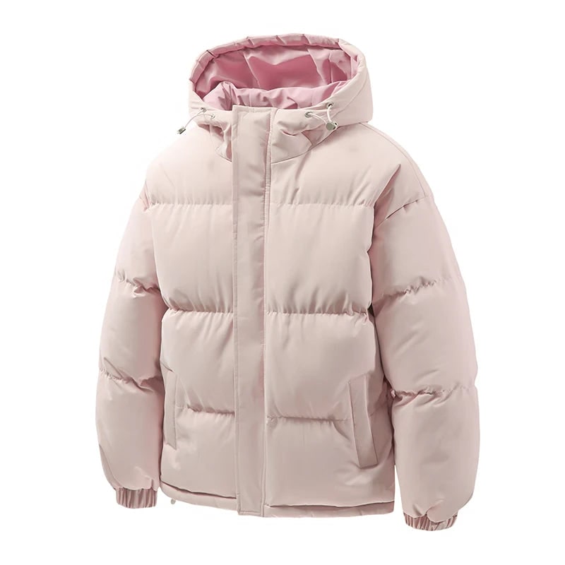Men's Puffer Winter Quilted Jacket with Hood and Insulated Design - Image 7