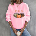 Men's Pumpkin Crew Neck Sweatshirt with Long Sleeves and Ribbed Cuffs - Image 1