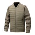 Men's Quilted Bomber Jacket with Ribbed Trim and Zippered Pockets - Image 6