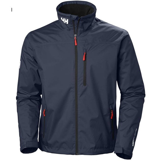 Men's Rain Jacket with Water-Resistant Collar and Zip Closure - Image 3