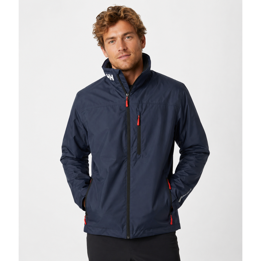Men's Rain Jacket with Water-Resistant Collar and Zip Closure - Image 4