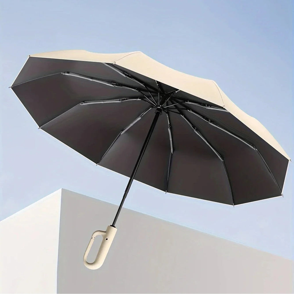 Men's Repel Windproof Travel Umbrella with Compact Folding Design and UV Blocker - Image 5