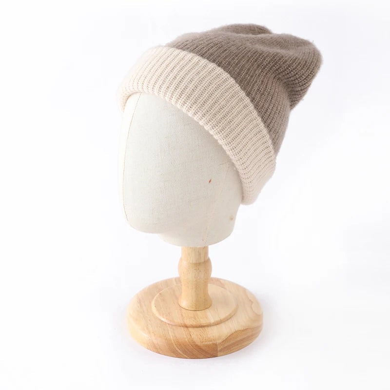 Men's Reversible Slouchy Winter Beanie with Ribbed Knit and Fold-Over Cuff - Image 7